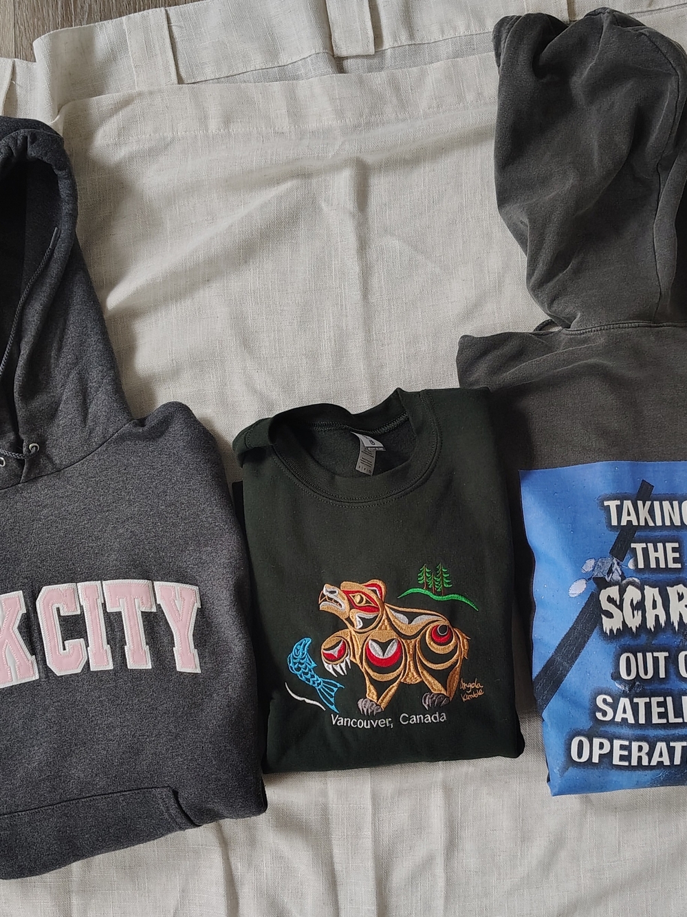 Cozy Streetwear Hoodie Sweatshirt Bundle Lot (3pcs) Vancouver Park City Size S M